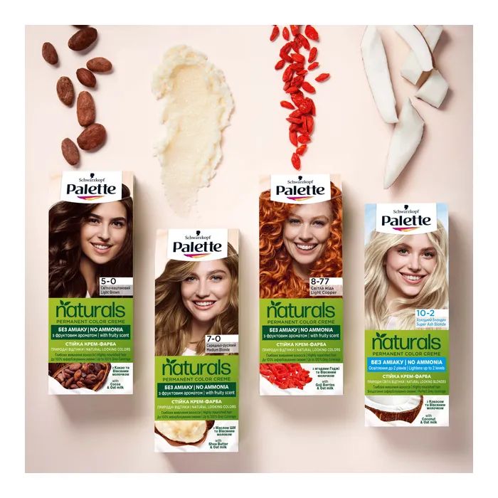 Фарба для волосся Palette Naturals без аммиака 9-1 Холодний світло-русявий (9000101206630) зображення 2