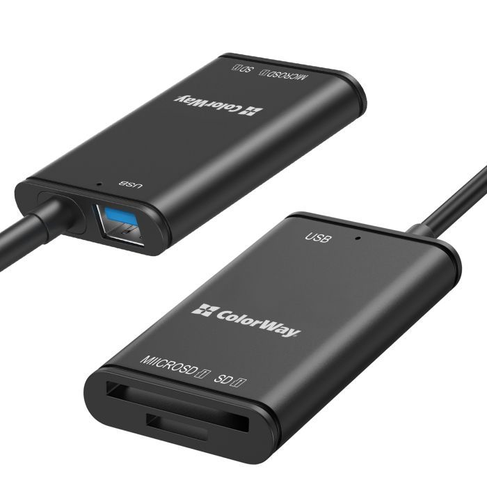 Зчитувач флеш-карт ColorWay USB-C to USB 3.0/SD/MicroSD (CW-CR-02) зображення 4