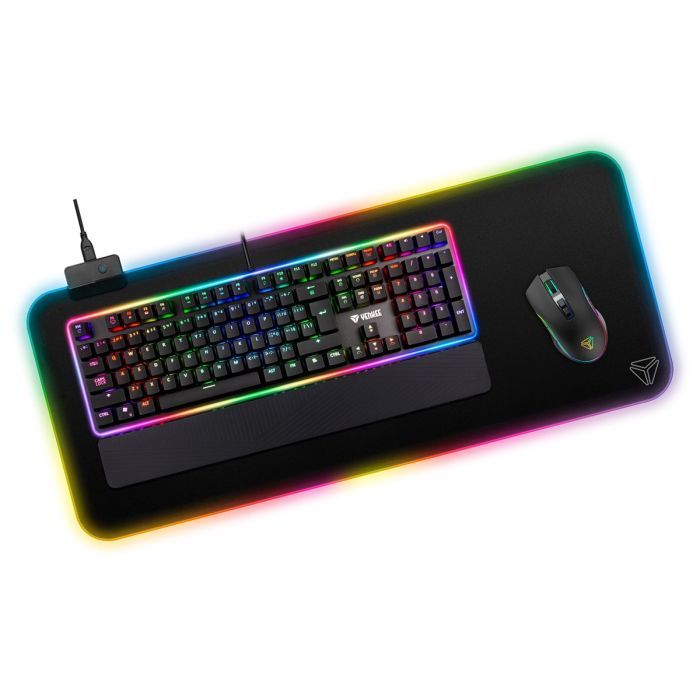 Килимок для мишки YENKEE YPM 3006 RGB pad Warp (45015854) зображення 3