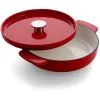 Сотейник KitchenAid Cast Iron чавунний з кришкою, 26 см, 2,77 л, червоний (CC009009-001) зображення 2