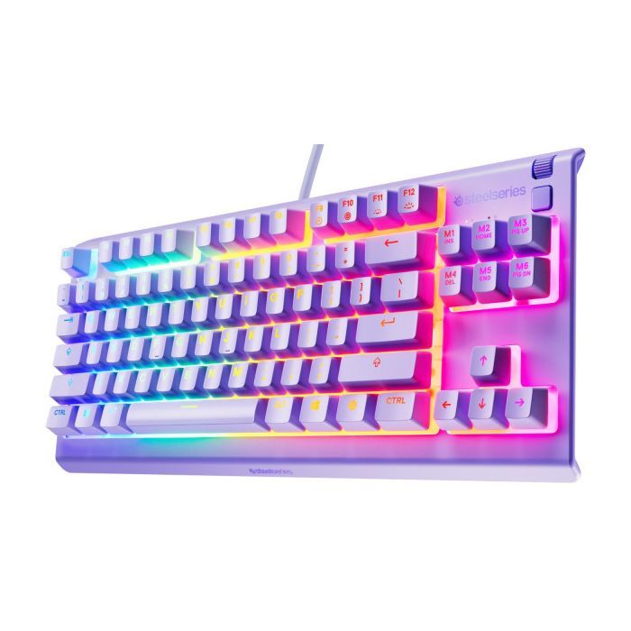 Клавіатура SteelSeries Apex 3 TKL USB UA Lavender (64940) зображення 2