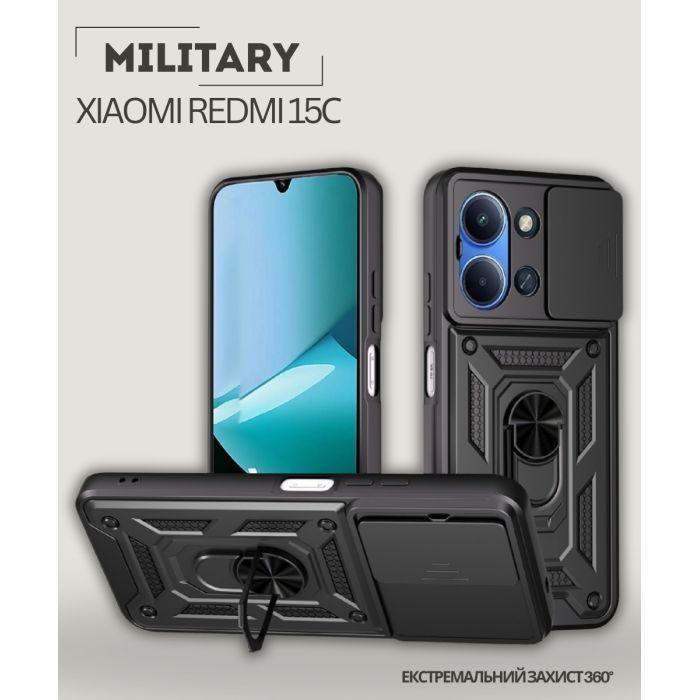 Чехол для мобильного телефона BeCover Military Xiaomi Redmi 15С 4G/5G Black (713925) изображение 6