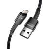 Дата кабель USB 2.0 AM to Lightning 2.0m 2.4A black Essager (EXCL-XCA01) зображення 2