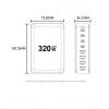 Зарядний пристрій Essager 4xUSB-C + 4xUSB 320W GaN (EZC320W-QJB0G-Z) зображення 10