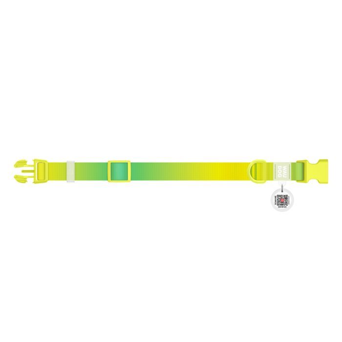 Ошейник для животных WAUDOG Nylon Recycled с QR паспортом, градиент, XL голубой (47032) изображение 2