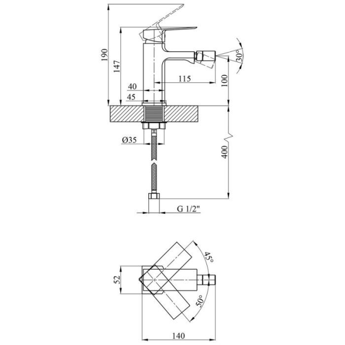 Змішувач Kroner Harz-C020 (CV023614) зображення 6