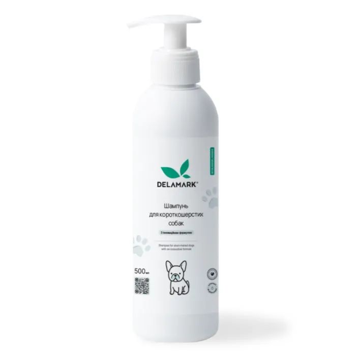 Шампунь для животных DeLaMark Для короткошерстих собак 500 мл (4820152333926)