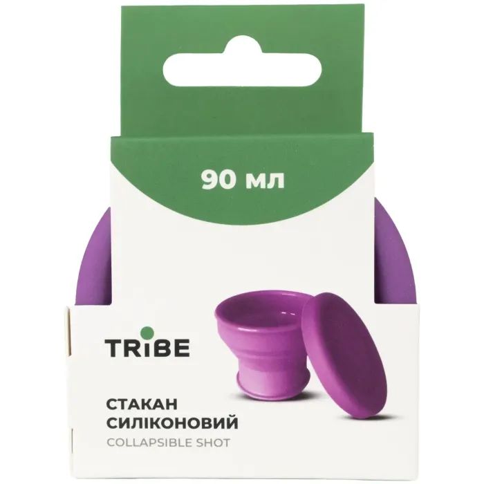 Чашка туристична Tribe Collapsible Shot 90 мл з кришкою, plum (T-FF-0030-plum) зображення 4