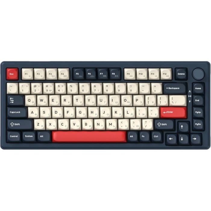 Клавіатура GamePro Asgard Yord Wireless/Bluetooth/USB UA Blue (MK266BL) зображення 2