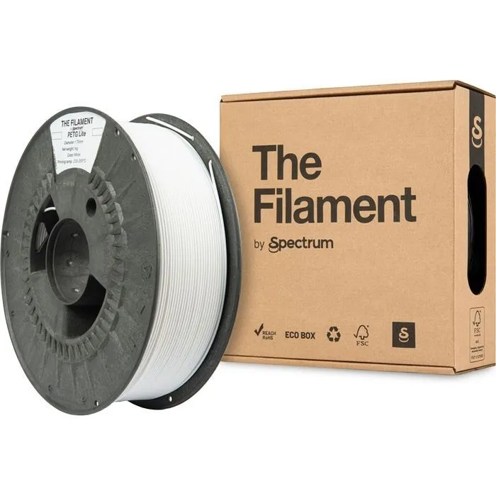 Пластик для 3D-принтера The Filament PETG Lite 1.75mm WHITE 1kg (TF-24238) зображення 3
