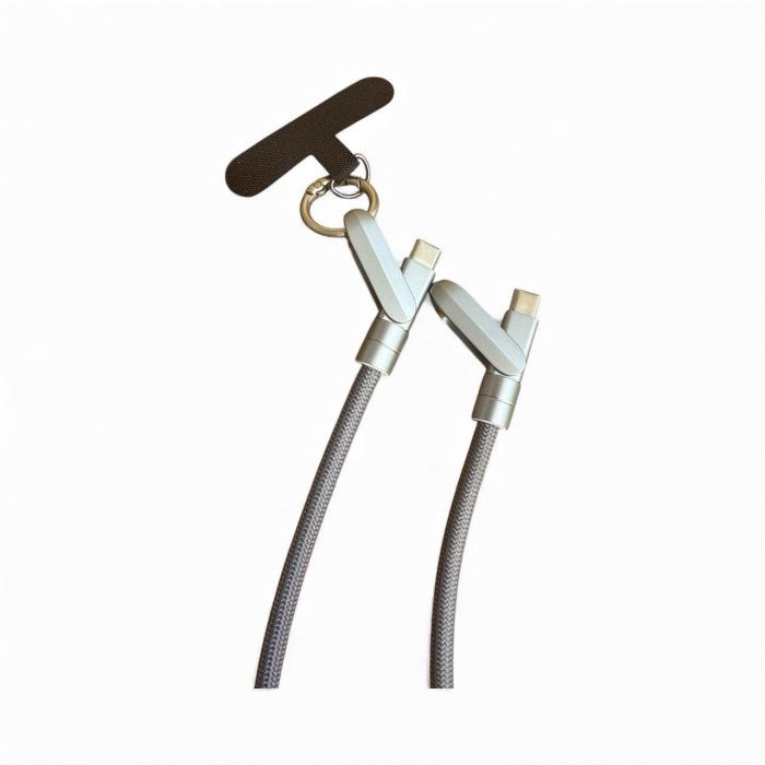 Дата кабель USB-C to USB-C 1.2m PD3.1 100W braided black XoKo (XK-SC-HLD-200-BK) зображення 2