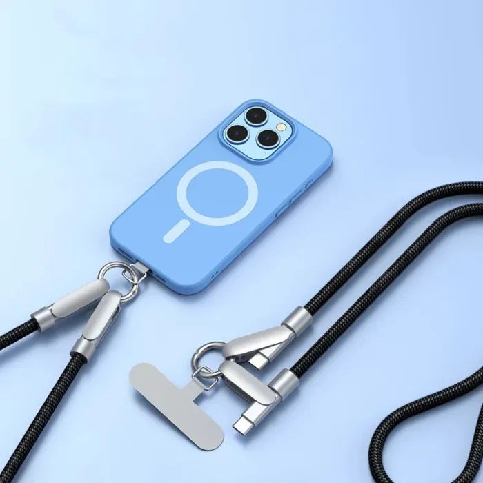 Дата кабель USB-C to USB-C 1.2m PD3.1 100W braided black XoKo (XK-SC-HLD-200-BK) зображення 5