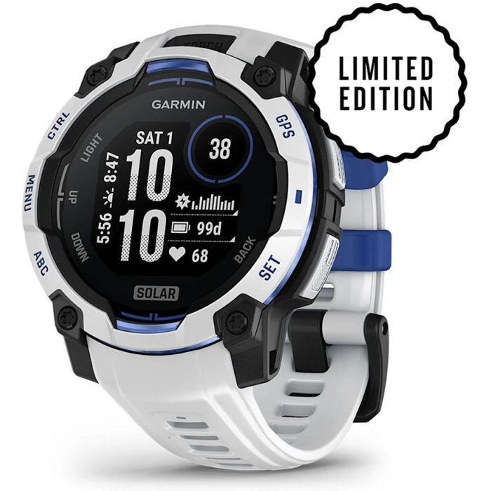 Смарт-часы Garmin Instinct 3, 45mm, Solar, Whitestone with Whitestone Band, GPS смарт-годинник (010-02934-03)