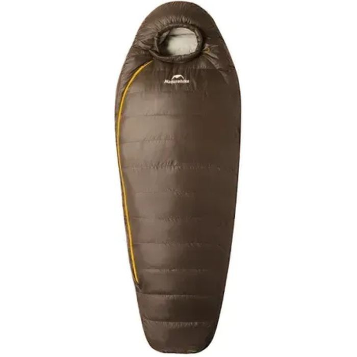 Спальный мешок Naturehike з натуральним пухом Snowbird CNK2550WS014, M, темно-коричневий 400 г (6927595784402)