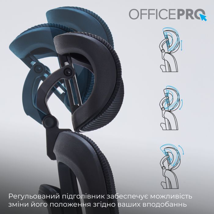 Офісне крісло OfficePro Skyline OC680B Black (OC680B) зображення 10