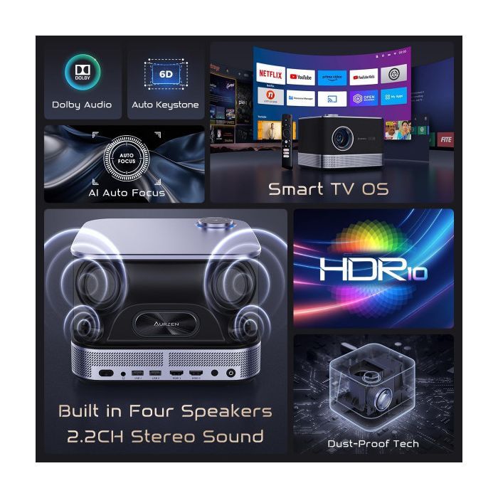 Проектор Aurzen Boom 3 (F503 FCC) изображение 6