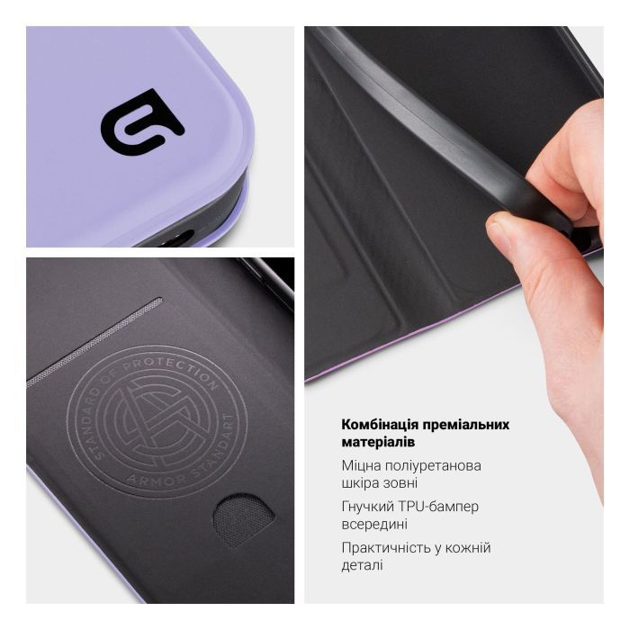 Чехол для мобильного телефона Armorstandart OneFold Case Motorola G06 4G Black (ARM89033) изображение 3