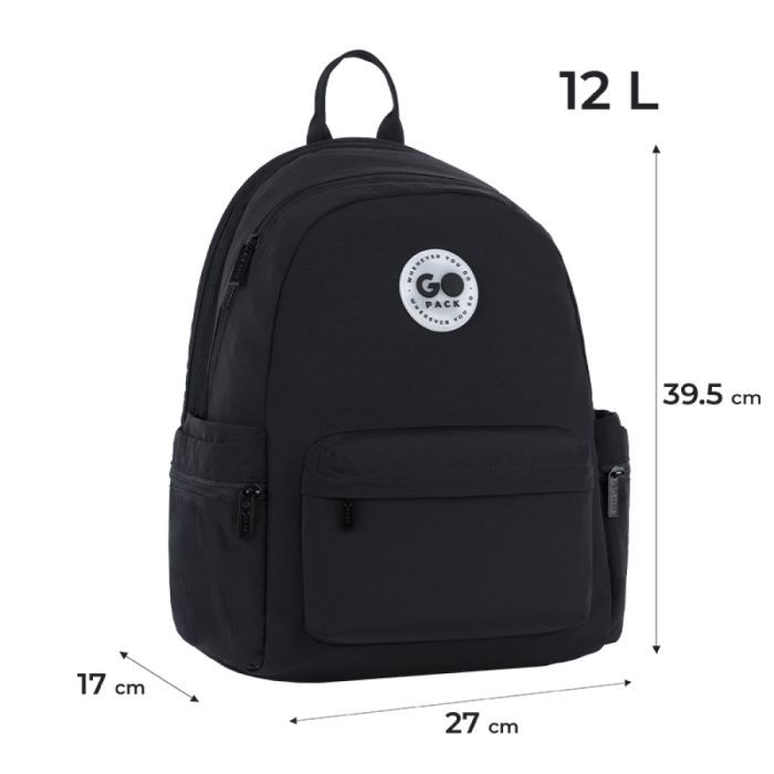 Рюкзак шкільний GoPack Education Teens 2510M чорний (GO26-2510M-1) зображення 12
