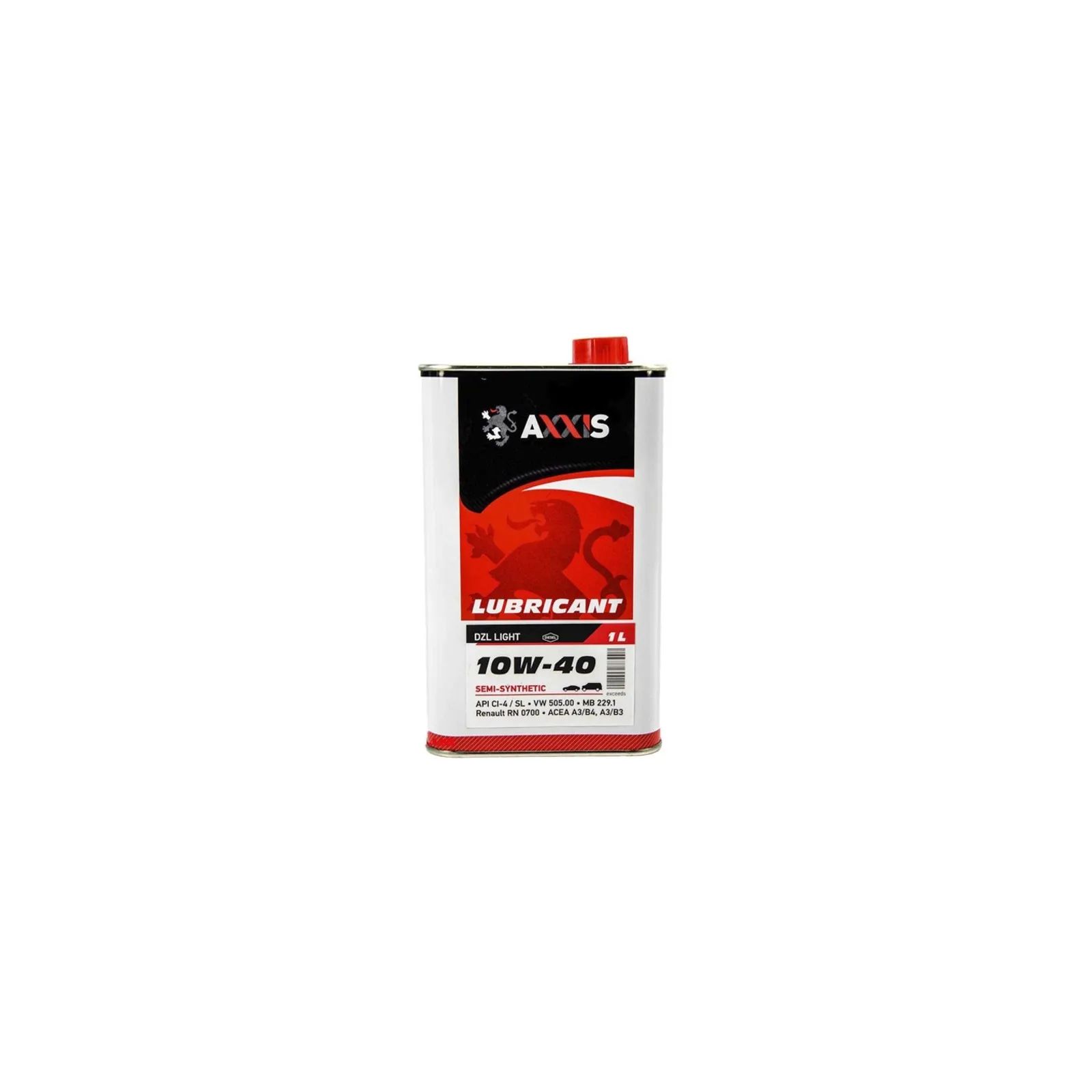 Олива моторн. AXXIS 10W-40 DZL Light (Каністра 1л) Олива моторн. AXXIS 10W-40 DZL Light (Каністра 1л)
