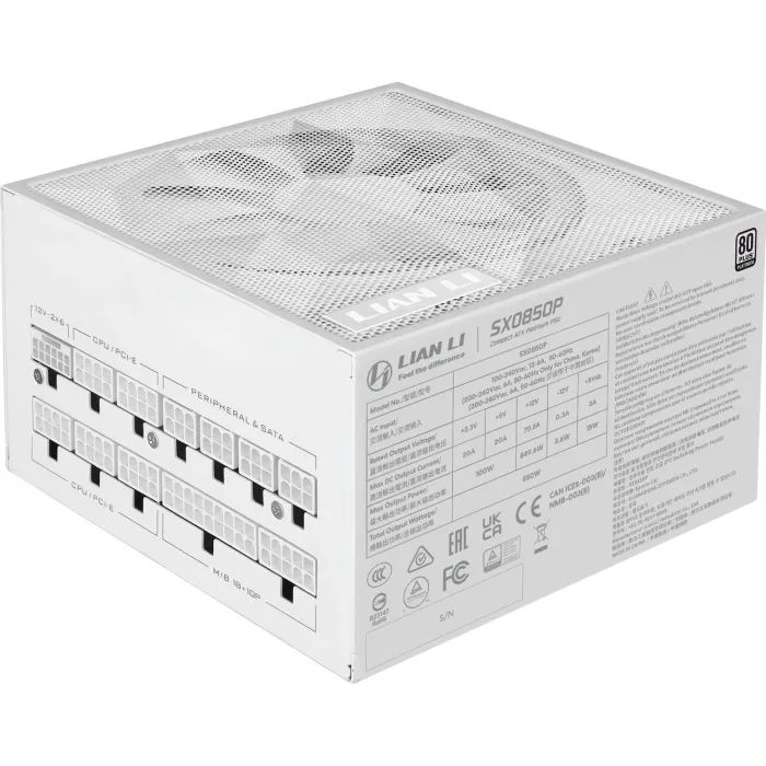 Блок питания Lian Li 850W SX0850P White (G9P.SX0850P.W000.EU) изображение 3