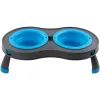 Посуд для собак Dexas Миска подвійна на складній підставці 240 мл блакита (0084297308995) зображення 2