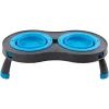 Посуд для собак Dexas Миска подвійна на складній підставці 240 мл блакита (0084297308995)