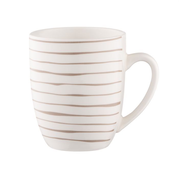 Набір чашок Ardesto Ravenna, 4шт., 360мл, порцеляна, біло-бежевий (AR1336RS) зображення 11