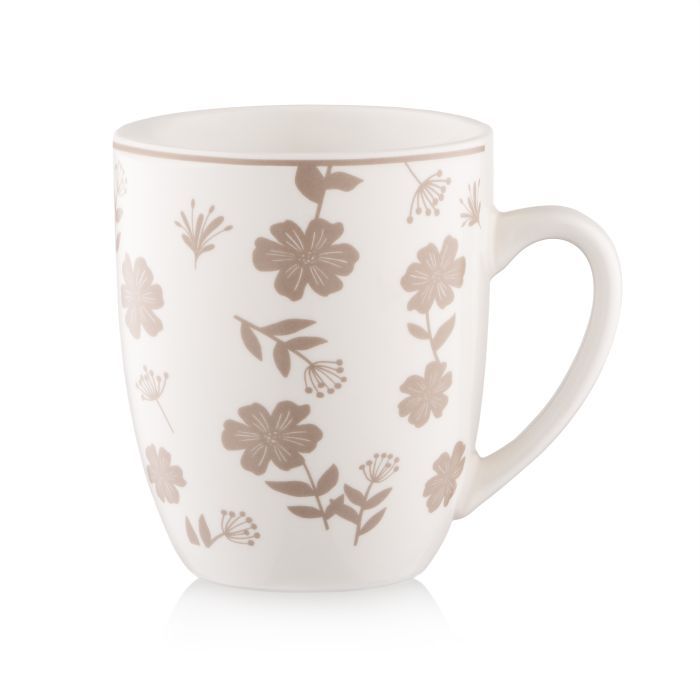 Набір чашок Ardesto Ravenna, 4шт., 360мл, порцеляна, біло-бежевий (AR1336RS) зображення 2