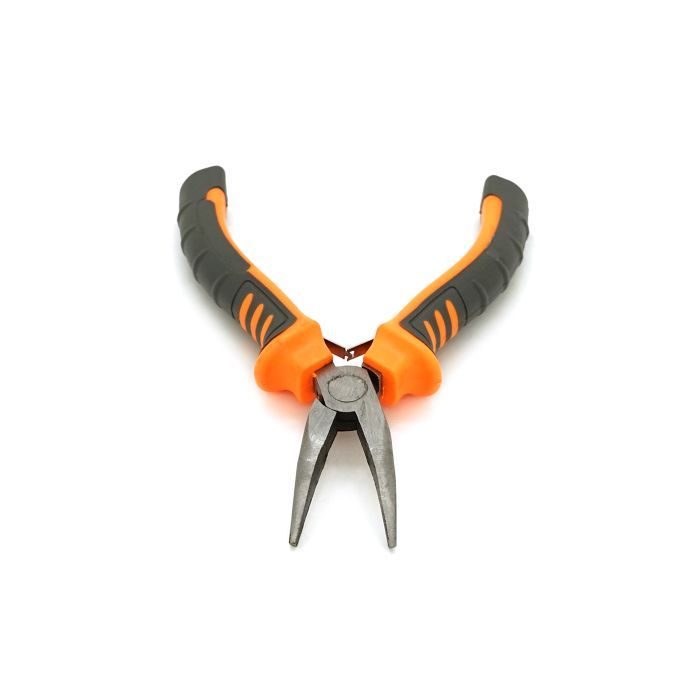 Плоскогубці Voltronic довгогубці вигнуті, сіро-жовтогарячі ручки, 125мм, 55гр (YT-MT125Cur) зображення 3