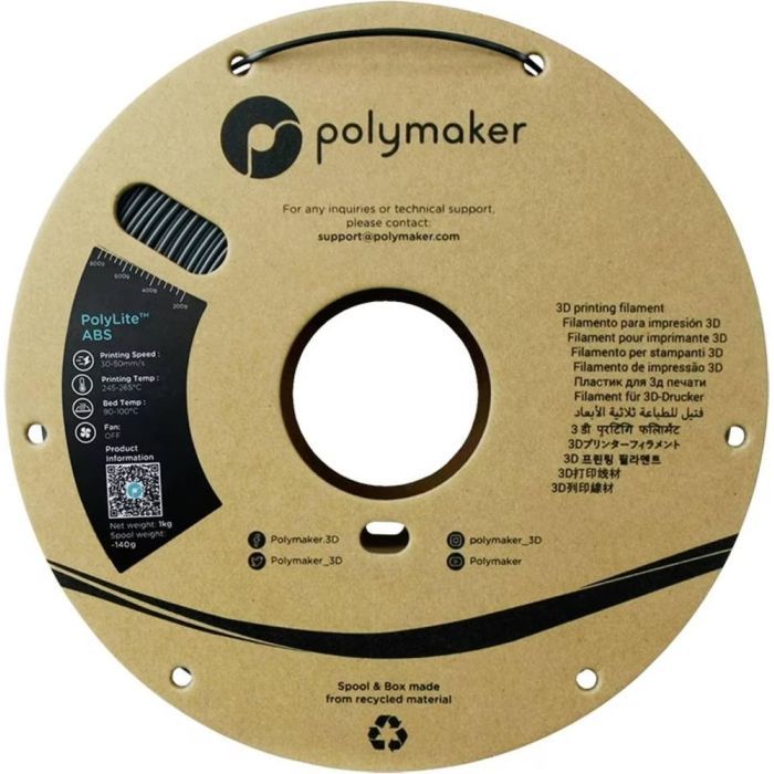 Пластик для 3D-принтера Polymaker ABS POLYLITE 1,75mm 1kg ORANGE (PE01009) зображення 2