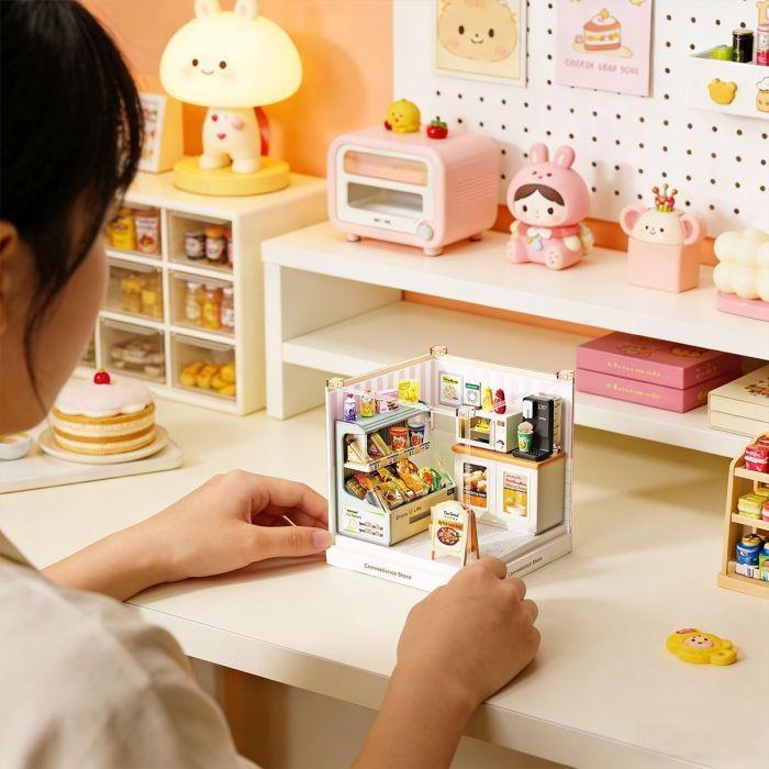 Конструктор Mini House румбокс серии Интерьер Мини – Круглосуточный магазин (8033) изображение 6