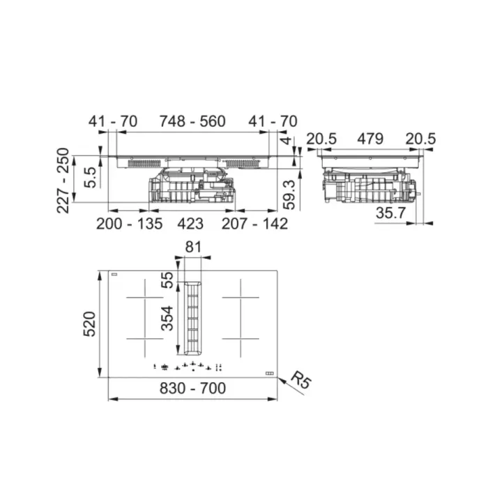 Варочная поверхность Franke Smart 2Gether FSM 7072 4RC HI (340.0731.892) изображение 7