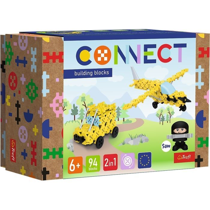 Конструктор Trefl Connect 2 в 1, 94 детали (5900511619690)