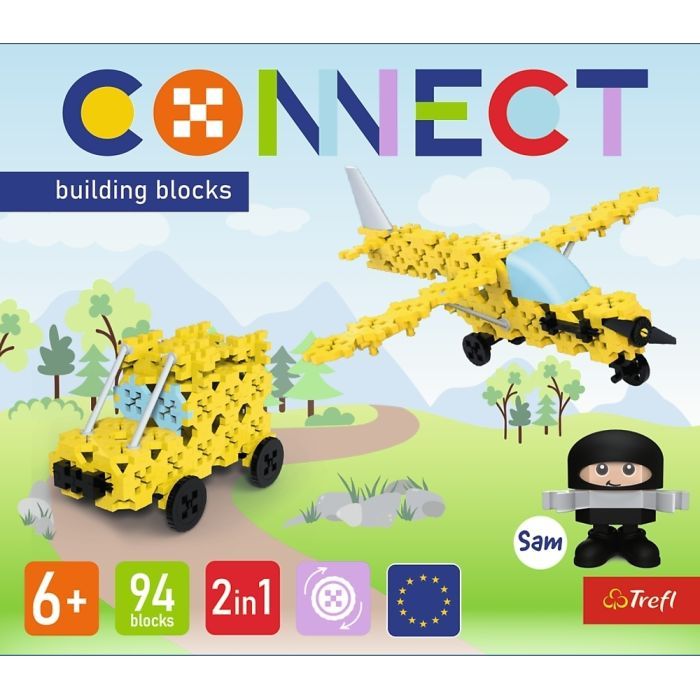 Конструктор Trefl Connect 2 в 1, 94 деталі (5900511619690) зображення 5
