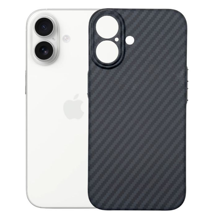 Чохол до мобільного телефона BeCover FIBRA Carbonite MagSafe Apple iPhone 17 Black (715406)
