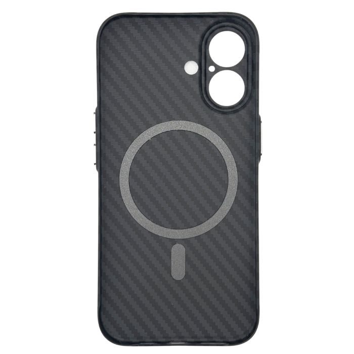 Чохол до мобільного телефона BeCover FIBRA Carbonite MagSafe Apple iPhone 17 Black (715406) зображення 4