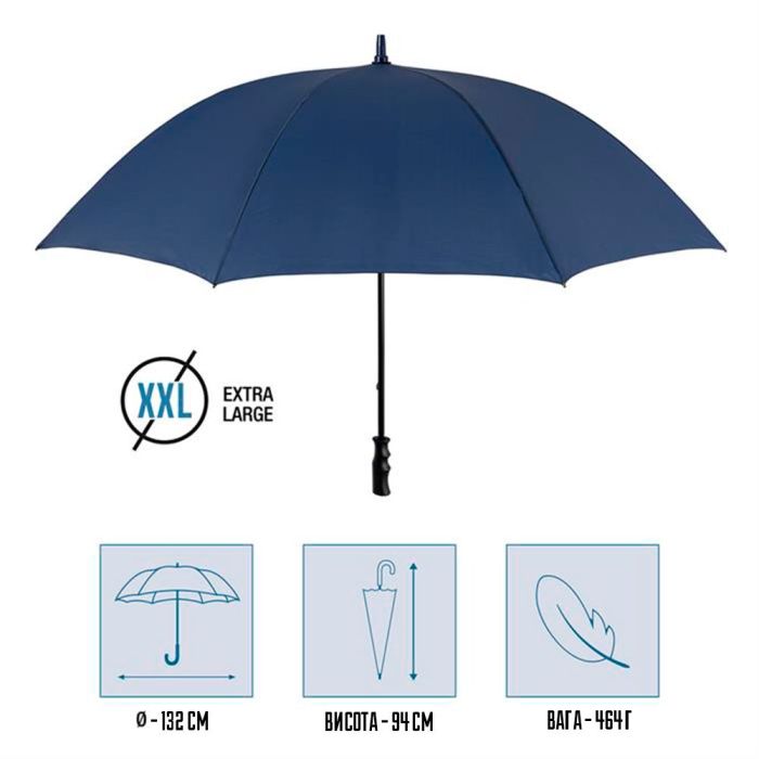 Зонт Perletti Golf XXL тростина, з системою антивітер, біла (P96020-04) изображение 2