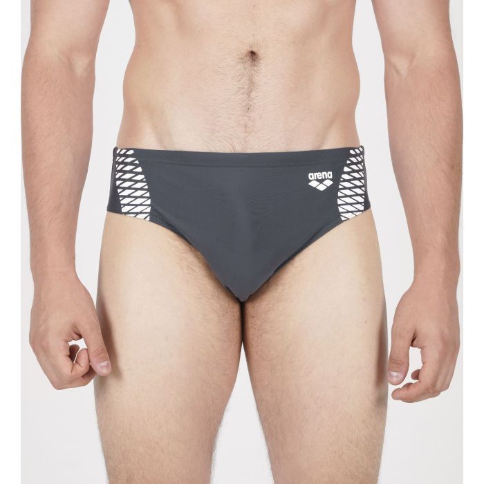 Плавки Arena Openings Swim Briefs 008065-501 сірий, білий 90 (3468337496717) изображение 4