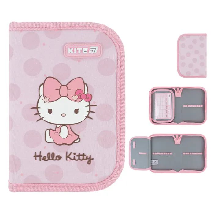 Пенал Kite Hello Kitty 621 HK-1, без наповнення, 1 відділення, 1 відворот (HK26-621-1)