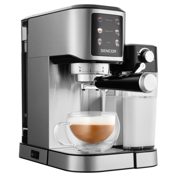 Рожковая кофеварка эспрессо Sencor SES4910SS изображение 3