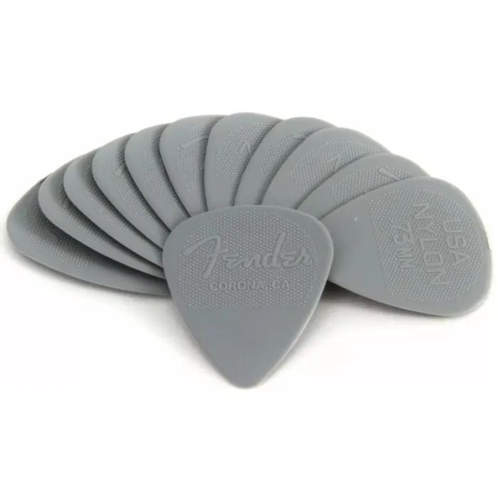 Медіатор Fender 351 Shape Nylon Picks 0.88 12 Pack Dark Gray (236925) зображення 2