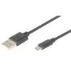 Дата кабель USB 2.0 AM to Micro 5P 1.0m black Digitus (AK-300127-010-S)