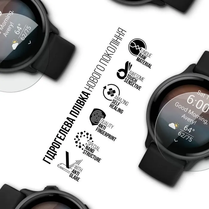 Плівка захисна Armorstandart Matte hydrogel Garmin Vivoactive 6 6 pcs (ARM92038) зображення 2