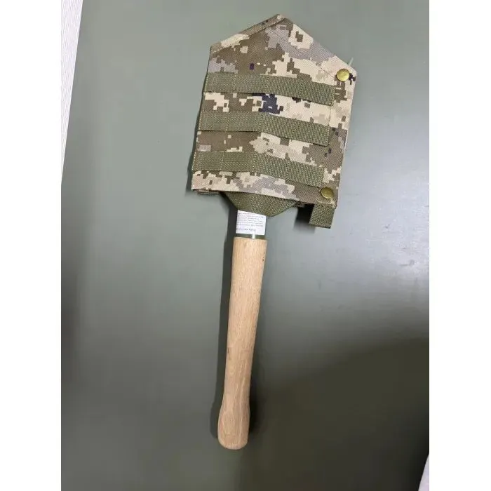 Тактична лопата Sector Піхотна мала (дерев'яна ручка) з чохлом (МПЛ) зображення 3