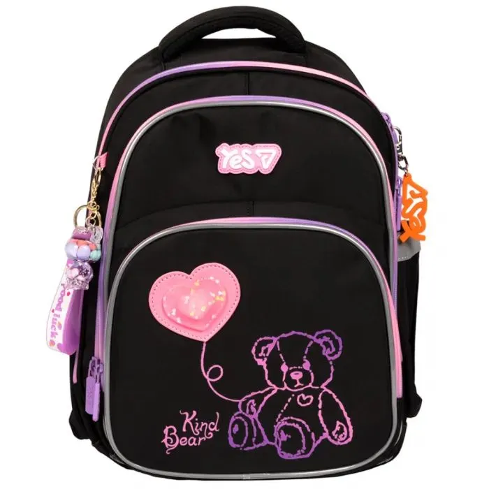 Портфель Yes Pink Bear LED S-91M (550499)