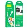 Кабель мультимедійний Lightning to 3.5mm M 1.0m silicone UPA22 white HOCO (6931474769480) зображення 3