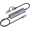 Переходник Ugreen CM725 USB-C/USB-A to Video Capture Card 1080P gray (65856)