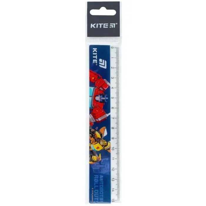 Линейка Kite пластиковая Transformers, 15 см (TF26-090) изображение 2