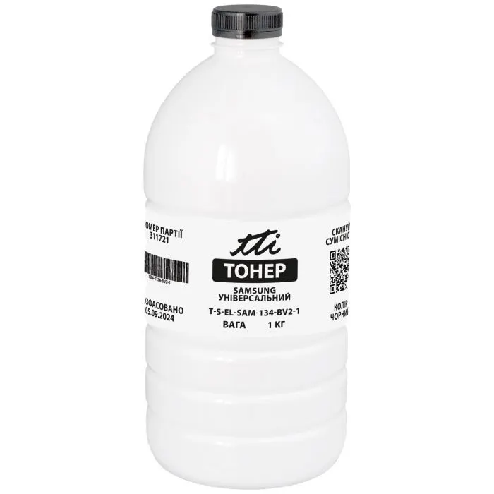 Тонер Samsung, 1кг universal bottle TTI (TSM-T134-BV2-1)