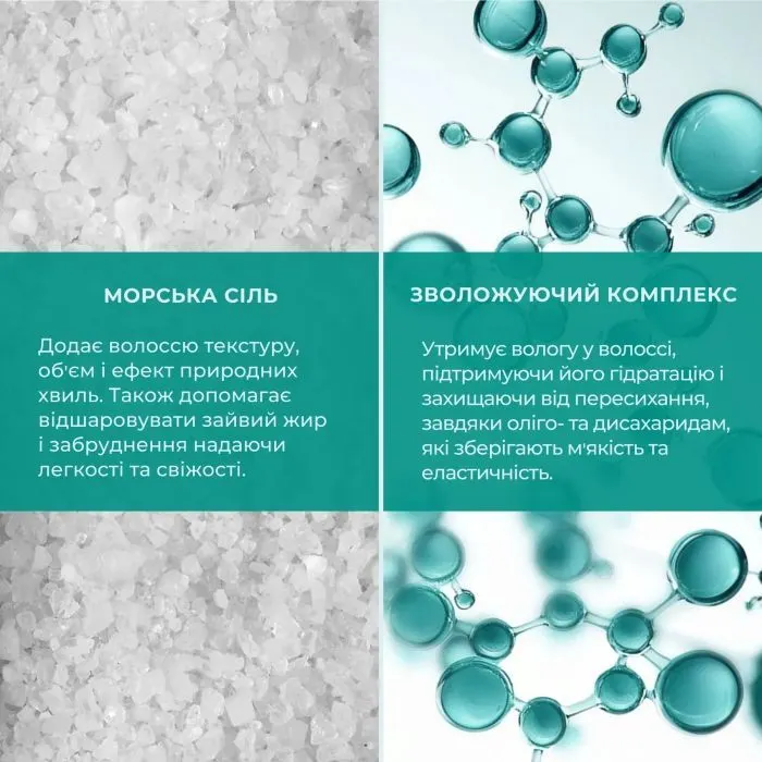 Спрей для волос Hydrasence Sea Salt Hair Spray 2In1 Моделирующий солевой 150 мл (4823122901170) изображение 4